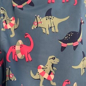 NWT Cat & Jack Blue Dinosaur Swim Shorts